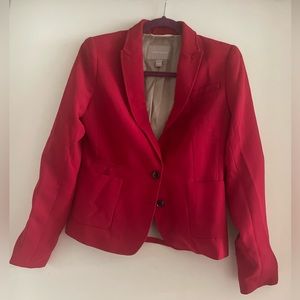 Banana Republic Red Two-Button Blazer